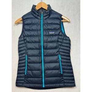 Patagonia Down Sweater Vest Quilted Insulated Puffer Navy Blue 84628 Women's XS